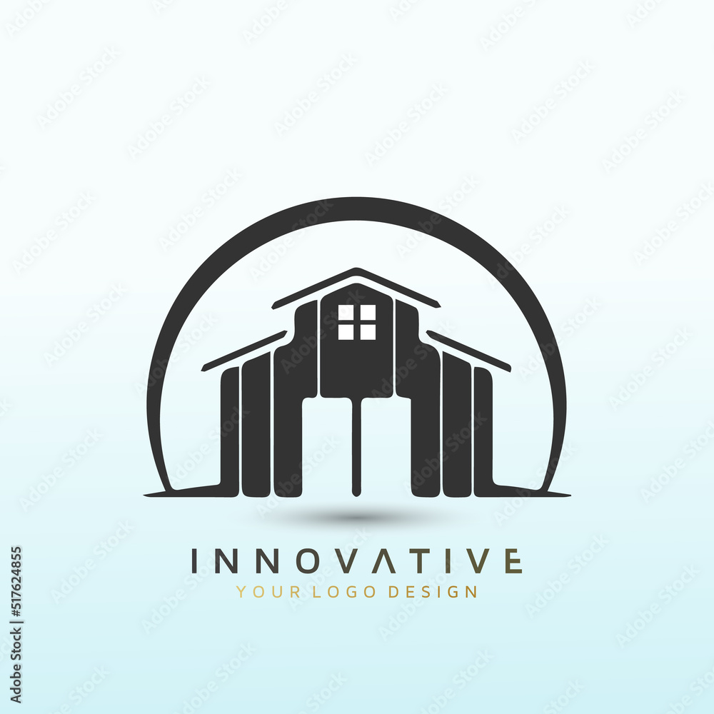 family homes and town homes vector logo design family homes and town homes vector logo design