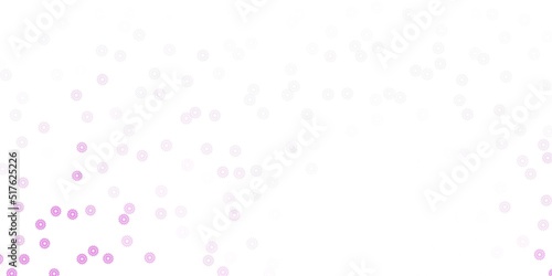 Light purple vector natural layout with flowers. © Guskova