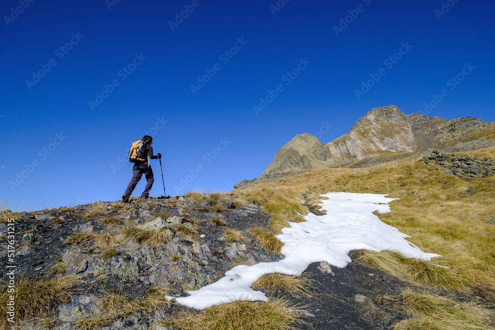 Fototapeta premium Tuc de Maubèrme, 2880 meters, Aran , Lleida, Pyrenean mountain range, Catalonia , Spain, europe