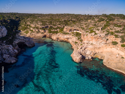 Natural area of special interest (ANEI) ,Cala Marmols, Santanyi, Mallorca, balearic islands, spain, europe