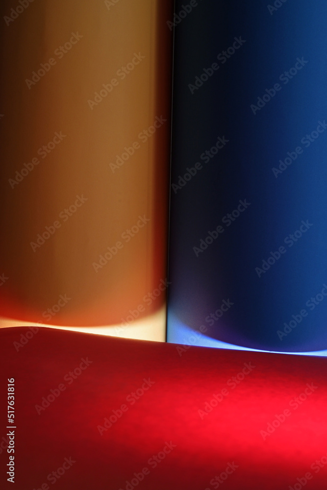 abstract background with colored papers
