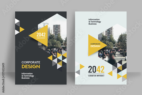 City Background Business Book Cover Design Template