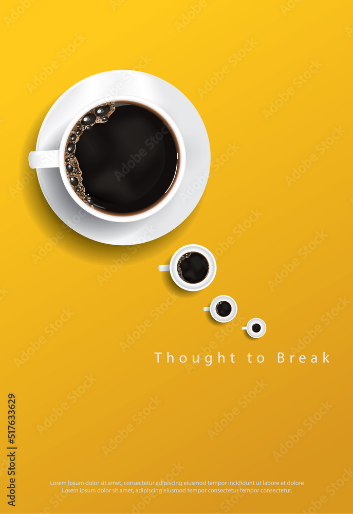 Coffee Poster Advertisement Flayers Vector Illustration