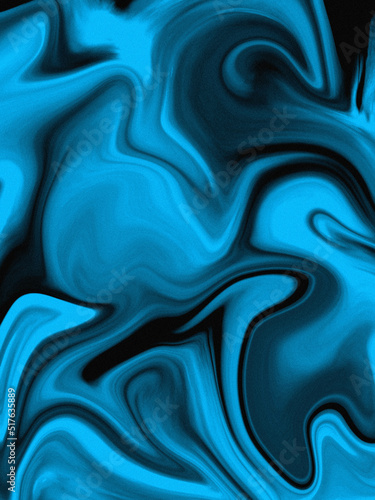 Colorful abstract background. Dynamic waves, swirl. Blue, and black. 