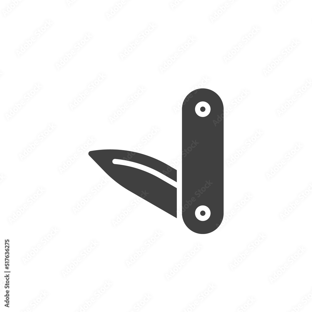 Pocket knife vector icon Pocket knife vector icon