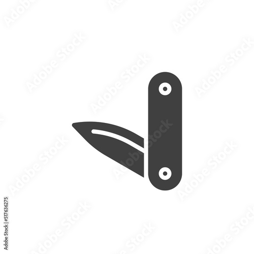 Pocket knife vector icon