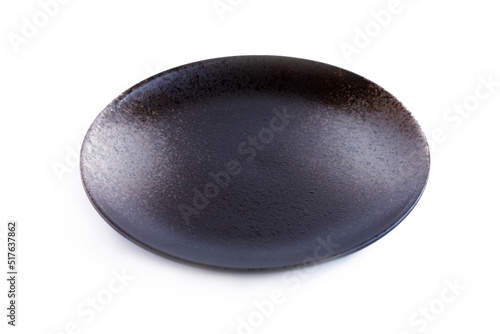 Ceramic dish isolated on a white background. clipping path. © Narong