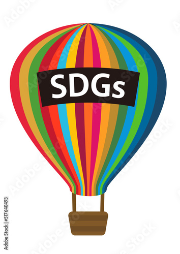 SDGs　17色　気球