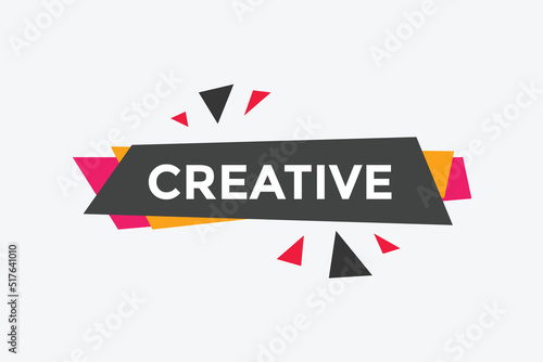 Free Download Creative text button. Creative speech bubble. label sign template
 - GFXLoad