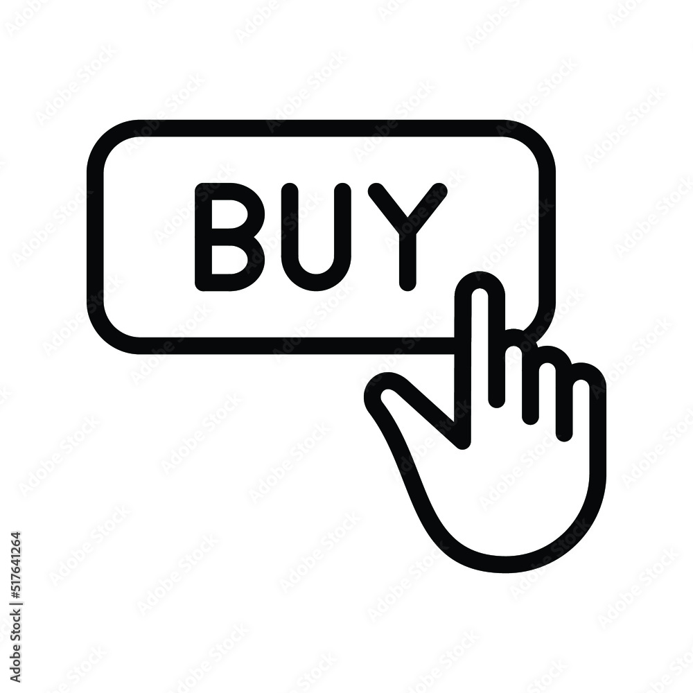 buy button icon isolated on white background buy button icon isolated on white background