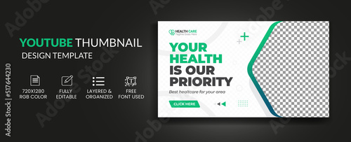 Medical Healthcare YouTube Thumbnail Template