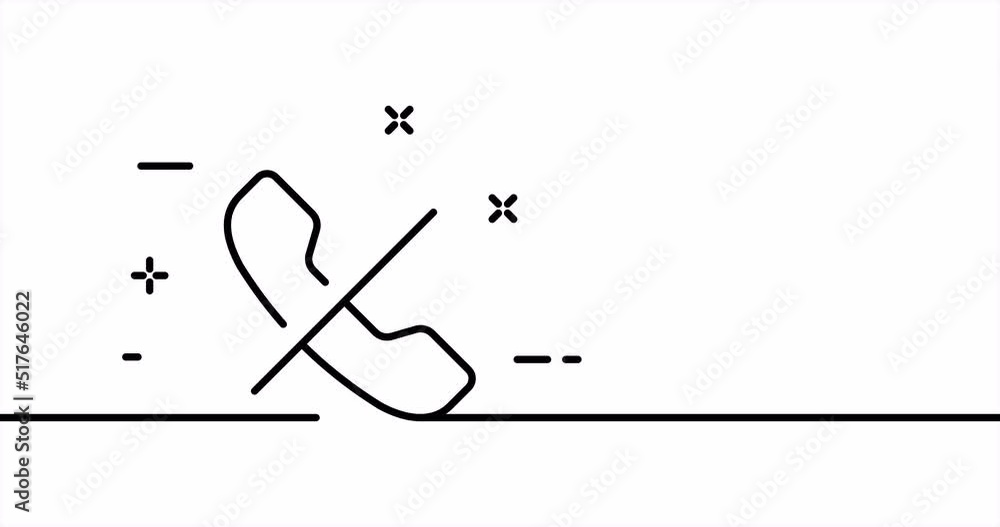 Reject call. Strikethrough phone, decline, dial, dont pick up, landline