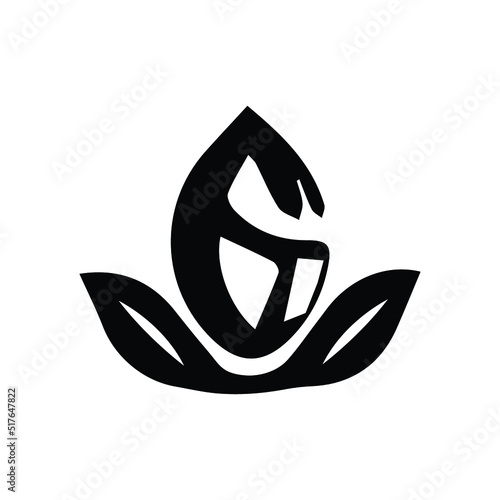 Nature leaf vector logo design 