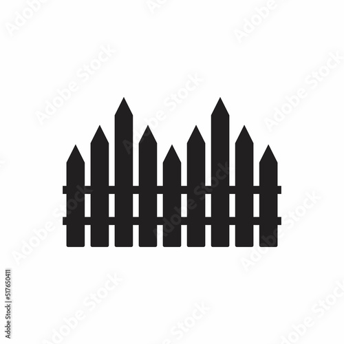 fence icon logo template