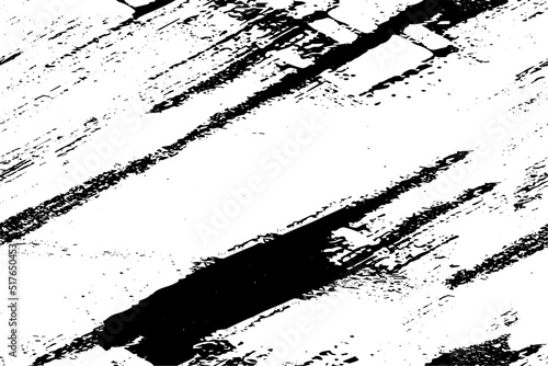 Vector grunge background in black and white. Texture covered with dirt, blots, ink