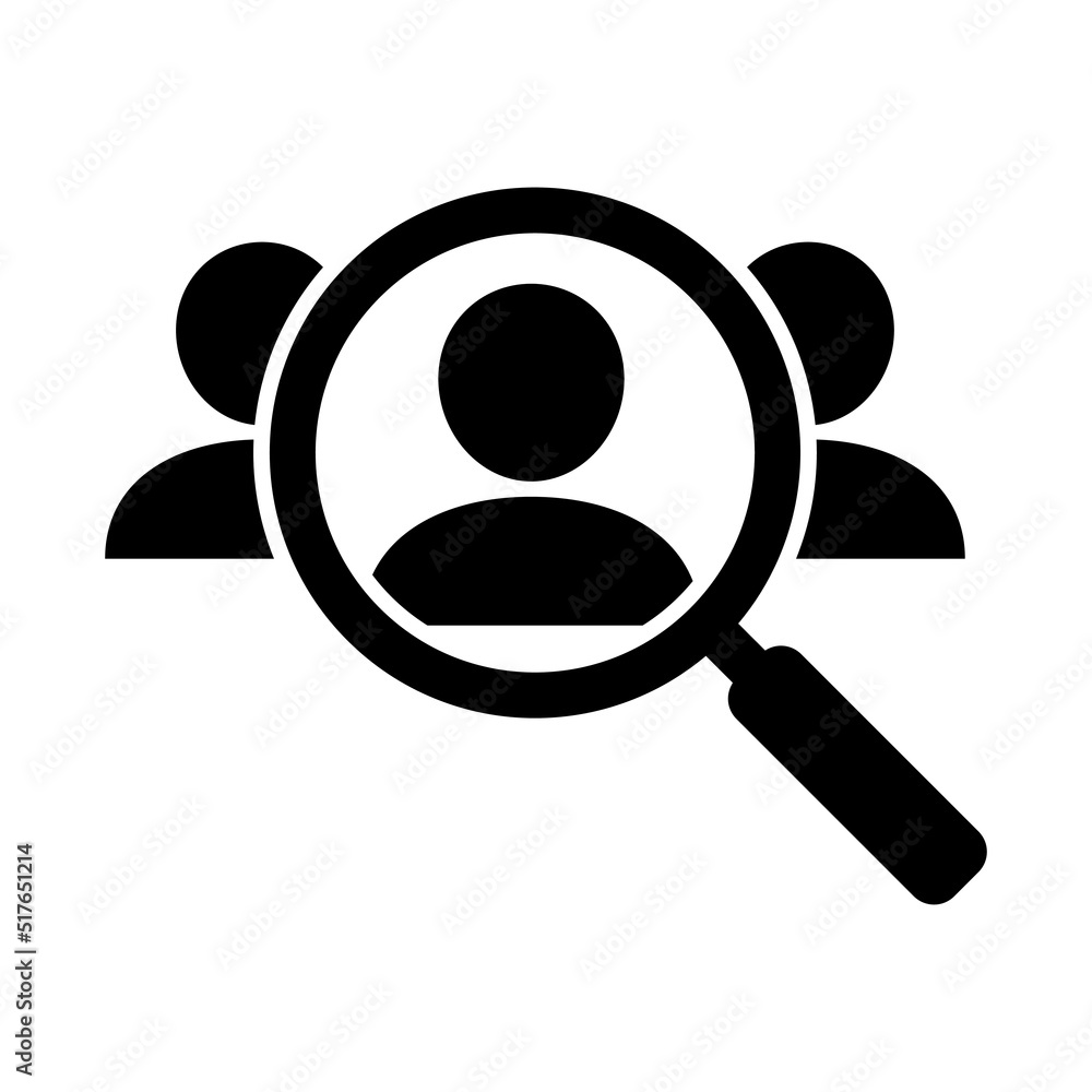 Headhunting icon. Recruitment logo template, find job vector icon. Headhunting icon. Recruitment logo template, find job vector icon.