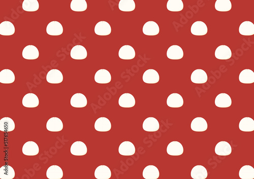 Chinese Steam Bun pattern background. Asian food vector illustration. Baozi or bao is Chinese food.