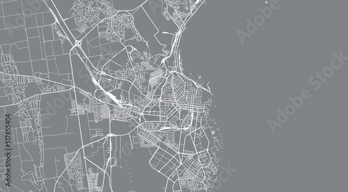 Urban vector city map of Odessa, Ukraine, Europe