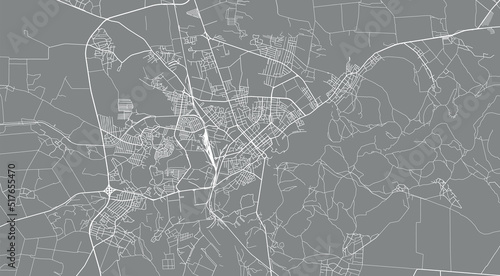 Urban vector city map of Chernihiv, Ukraine, Europe