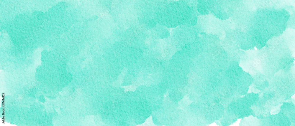 Lightblue Pastel Watercolor Paint Stain Rectangle Background