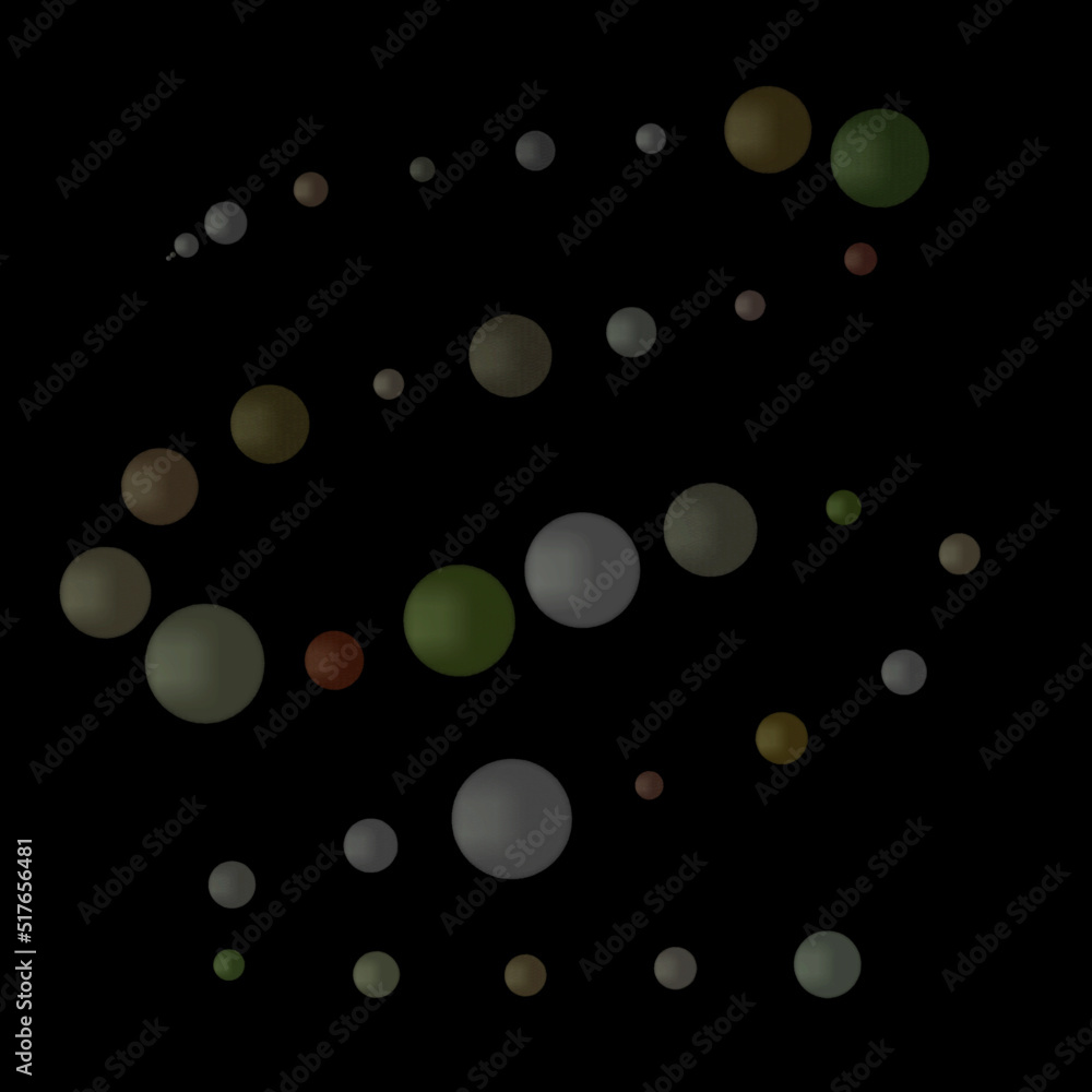 abstract minimal cute planets out of space,vector illustration