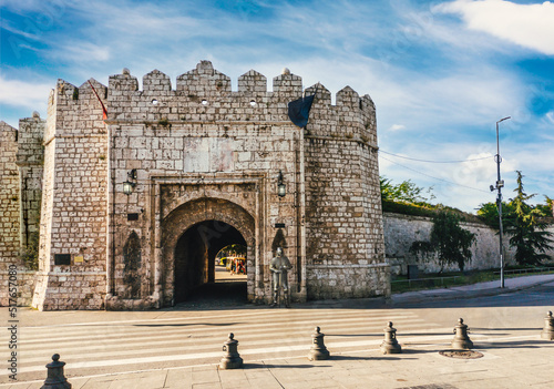 Entrance to the old medieval fortress in the city of Nis, Serbia.