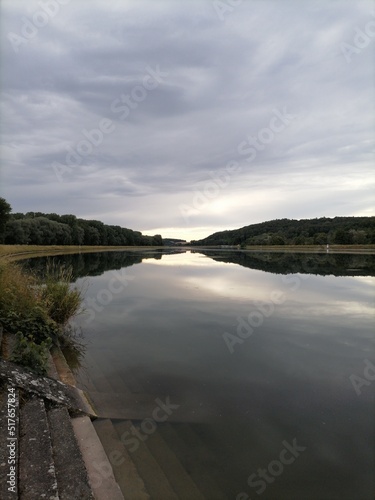 sunset over the lake