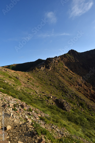 Climbing mountain ridge  Nasu  Tochigi  Japan