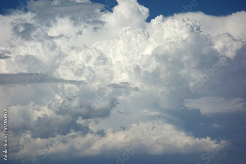 Fototapeta Naklejka Na Ścianę i Meble -  beautiful white clouds on a cloudy rainy day