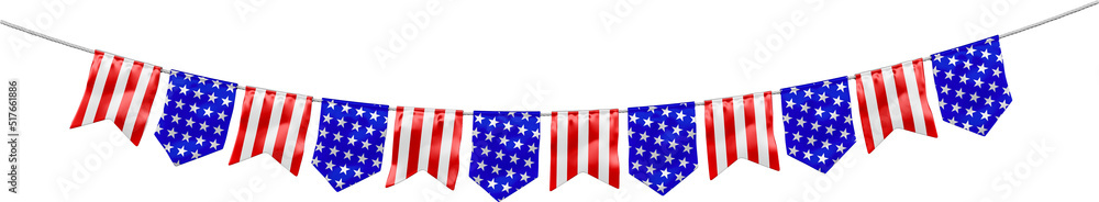 Flag with colors and united states flag in 3d render Flag with colors and united states flag in 3d render