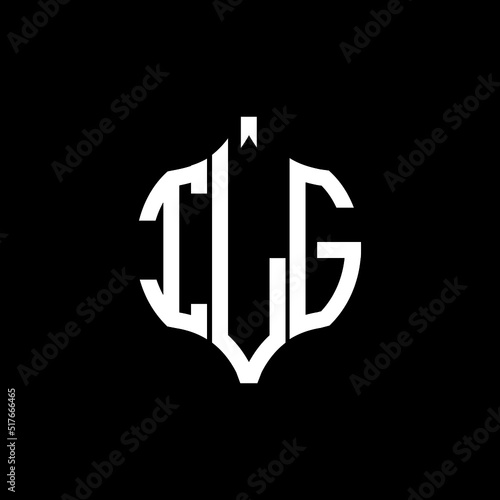 ILG letter logo. ILG best black background vector image. ILG Monogram logo design for entrepreneur and business.
 photo