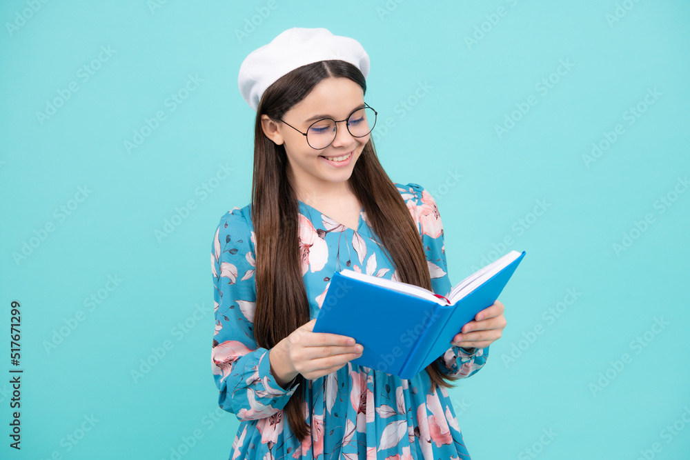 Teenager school girl study with books. Learning knowledge and kids education concept. Happy teenager, positive and smiling emotions. Teenager school girl study with books. Learning knowledge and kids education concept. Happy teenager, positive and smiling emotions.