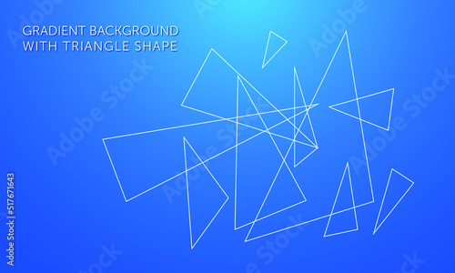 gradient background with triangle shape 