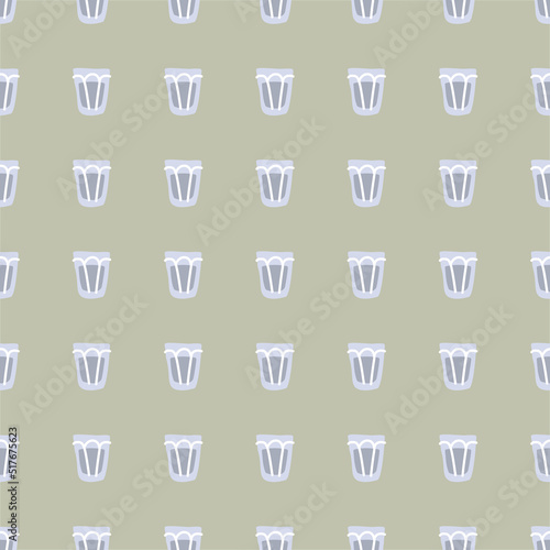 Vodka glass seamless pattern, great design for any purposes. Doodle style. Hand drawn image. Repeat template. Party drinks concept. Freehand drawing. Cartoon sketch graphic draft