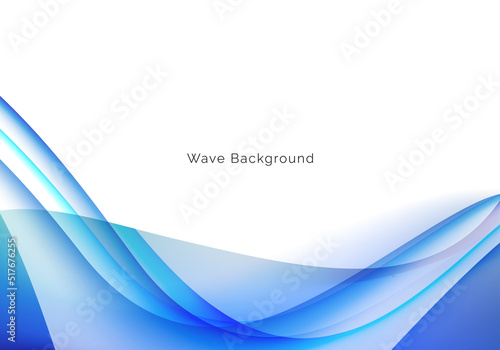 abstract stylish blue wave design background
