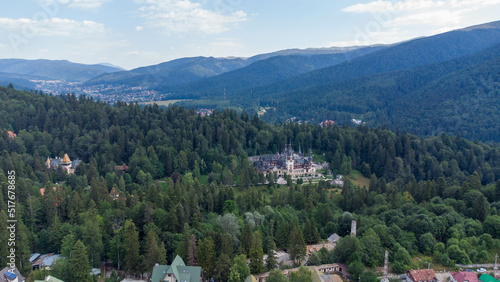 Beautiful Peles Castle in Sinaia Romania.