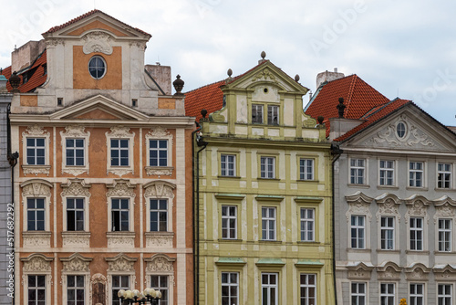 building facades and details in the old town of Prague © philippe paternolli