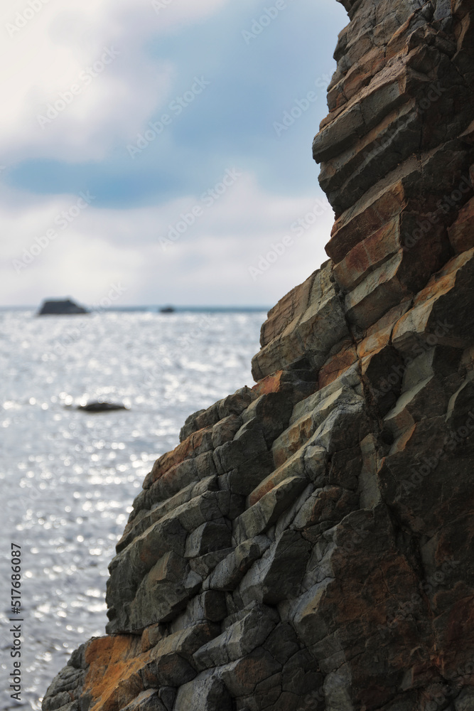 Columnar joints on the Hinomisaki coast - Shimane Peninsula and ...