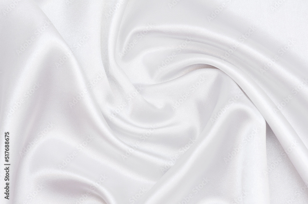 Elegant white silk background. white silk