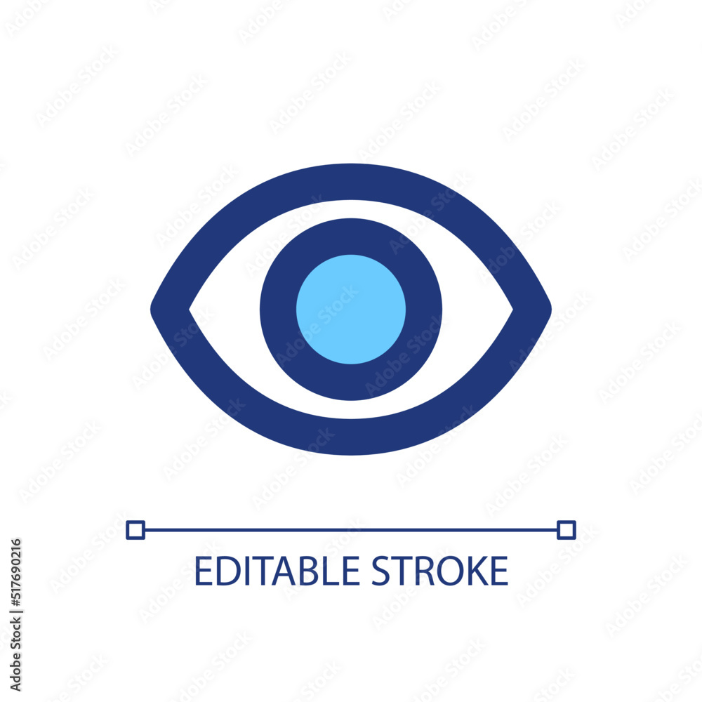 Seen pixel perfect RGB color ui icon. Recently viewed. Wide opened eye. Reading. Simple filled line element. GUI, UX design for mobile app. Vector isolated pictogram. Editable stroke. Arial font used Seen pixel perfect RGB color ui icon. Recently viewed. Wide opened eye. Reading. Simple filled line element. GUI, UX design for mobile app. Vector isolated pictogram. Editable stroke. Arial font used