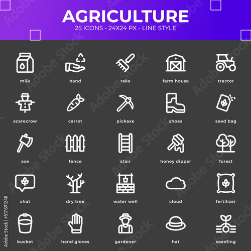 Agriculture Icon Pack photo