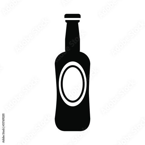 Beer icon vector. Alcohol illustration sign. Bar symbol or logo. 