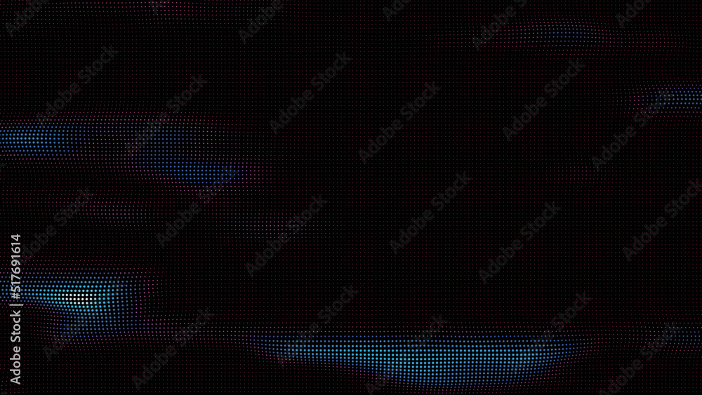 waves of colorful points. Digital data splash of point array. Futuristic smooth glitch UI element waves of colorful points. Digital data splash of point array. Futuristic smooth glitch UI element