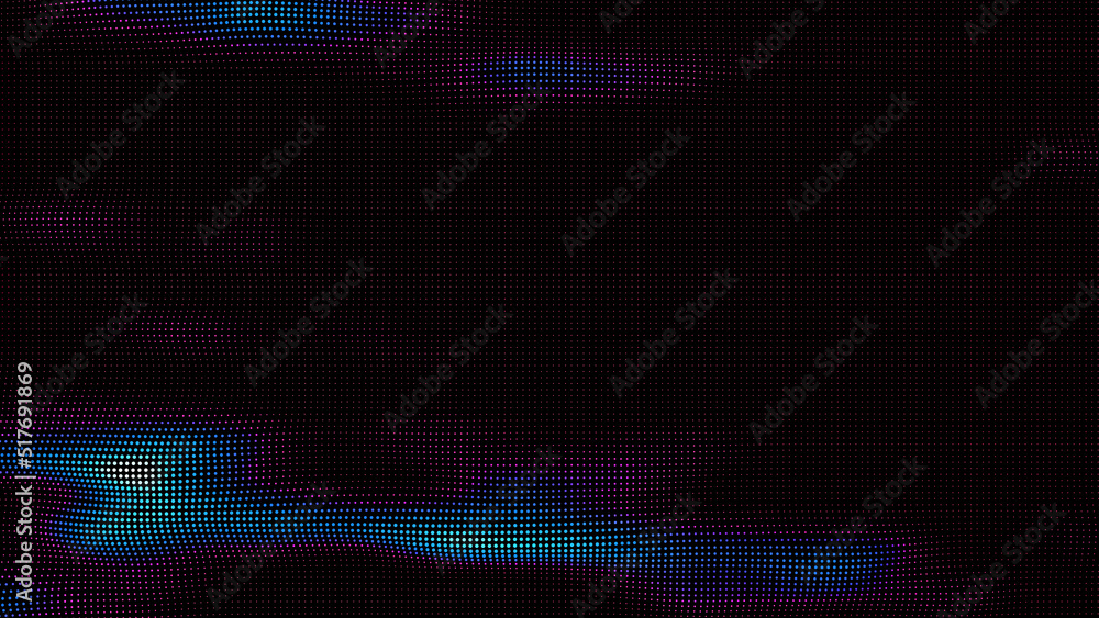 waves of colorful points. Digital data splash of point array. Futuristic smooth glitch UI element waves of colorful points. Digital data splash of point array. Futuristic smooth glitch UI element