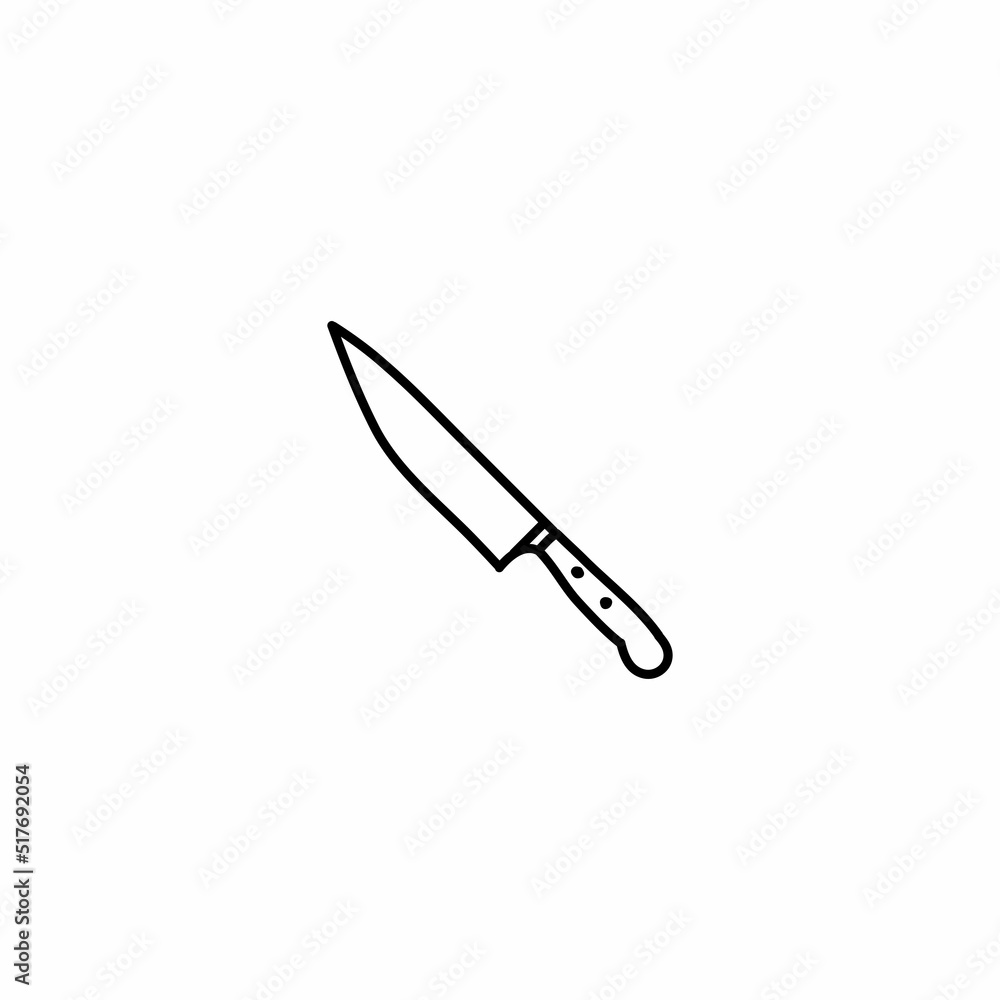 Hand drawn knife icon, simple doodle icon Hand drawn knife icon, simple doodle icon