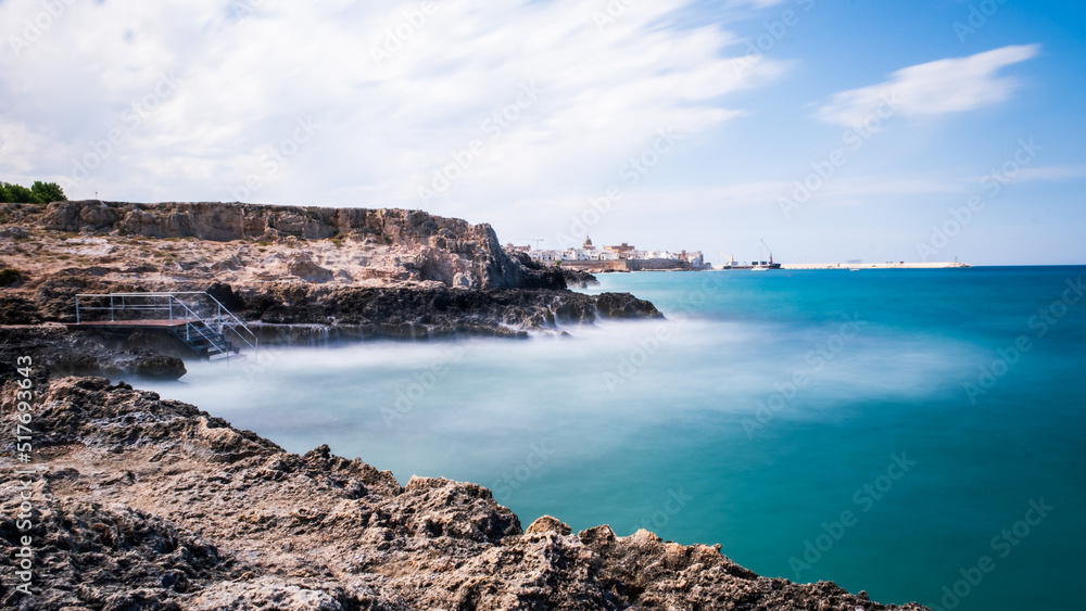 Monopoli rocky beach, Apulia Italy
