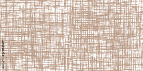 Seamless pattern imitating linen or gauze. Hessian sackcloth woven background. Homespun rough jute burlap fabric. Cotton tablecloth. Worn canvas texture.
