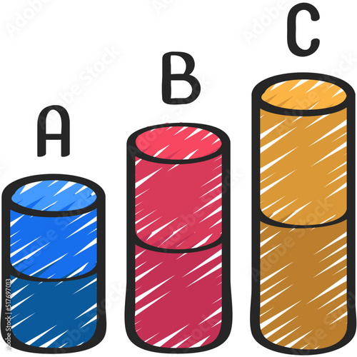 Circular Bar Chart Icon