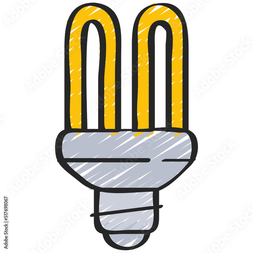 Florescent Lightbulb Icon