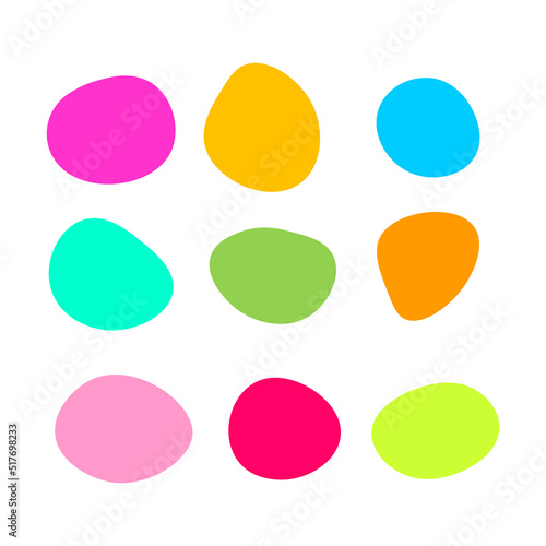 Round blob, circles, empty label